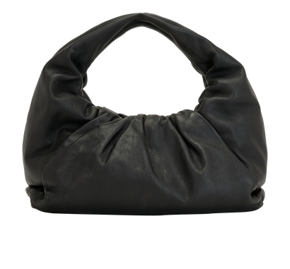 The Pouch Shoulder Bag, &pound;750, Handbags, Black, Leather, Front view
